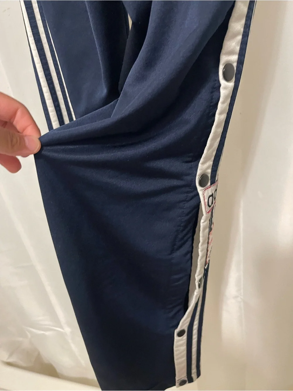 Vintage Adidas Baggy Dazzle Basketball Snap Tear Away Pants L - XL Y2K Shiny